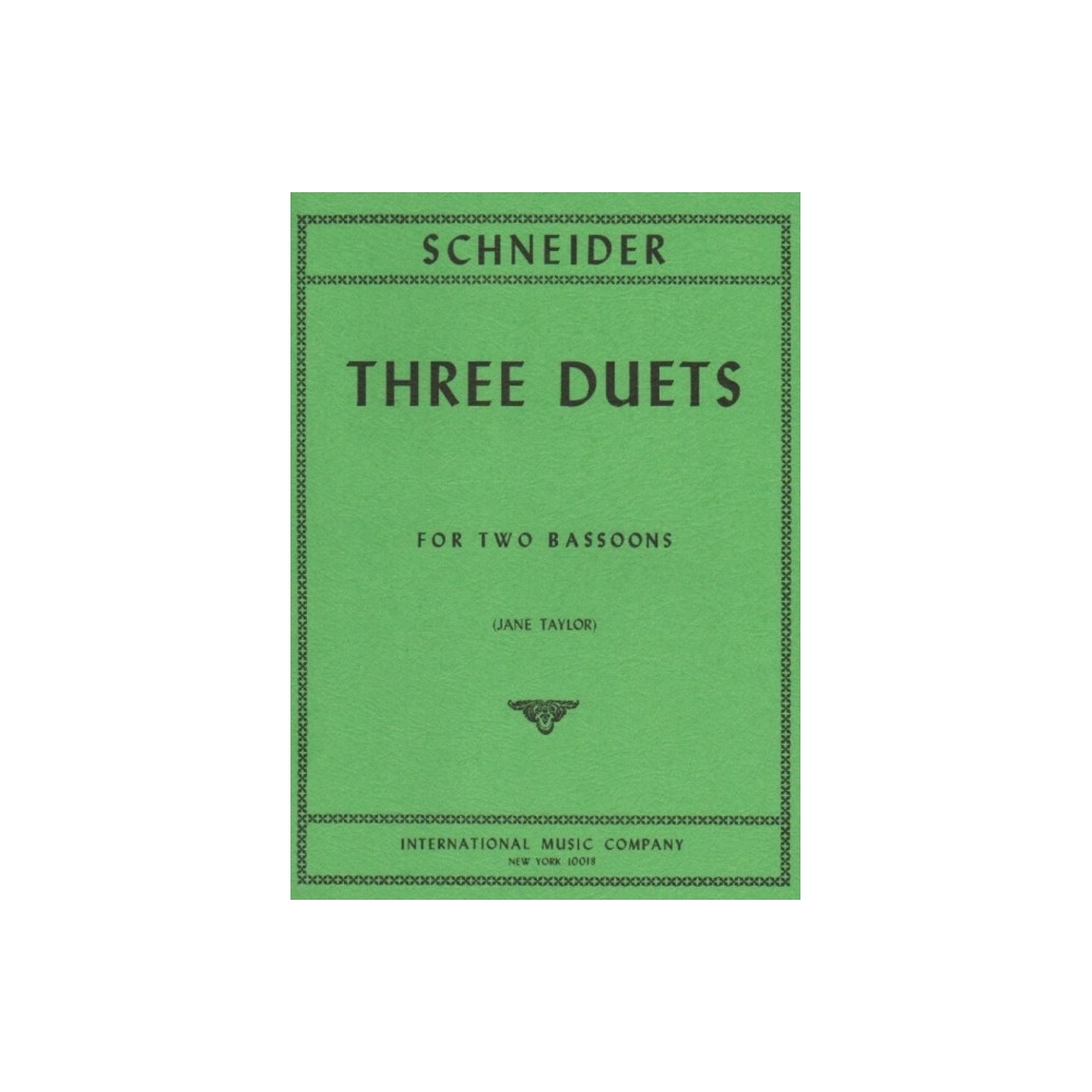 Schneider, Georg Abraham - Three Duets 