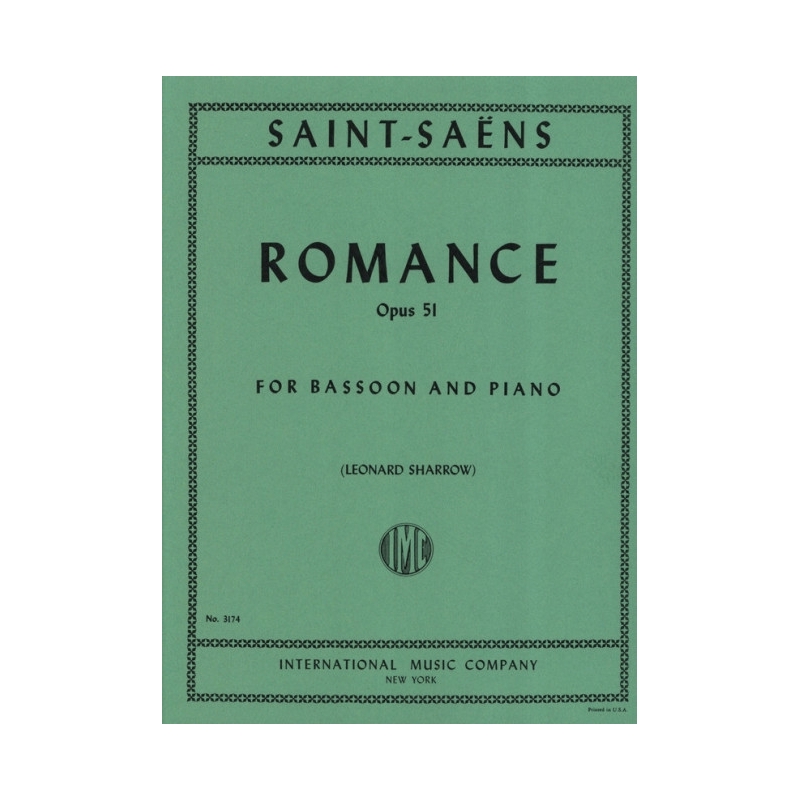 Saint-Saëns, Camille - Romance in D major op. 51