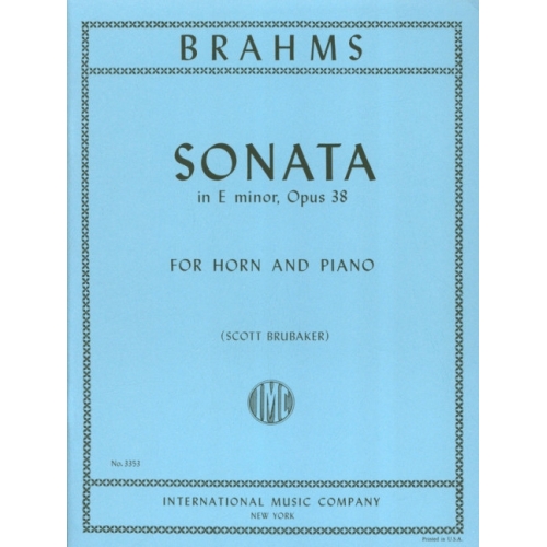 Brahms, Johannes - Sonata...