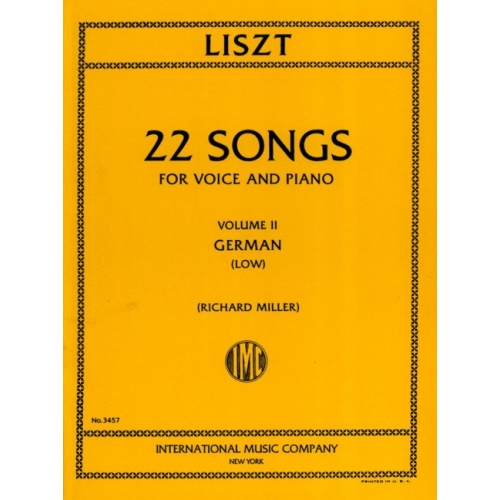 Liszt, Franz - 22 Songs Vol. 2 Vol. 2