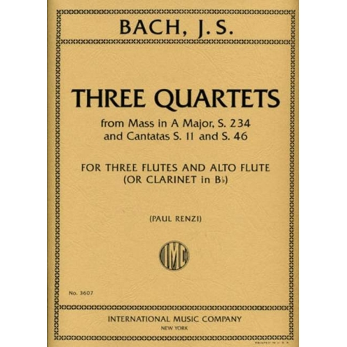 Bach, J.S - Three Quartets...