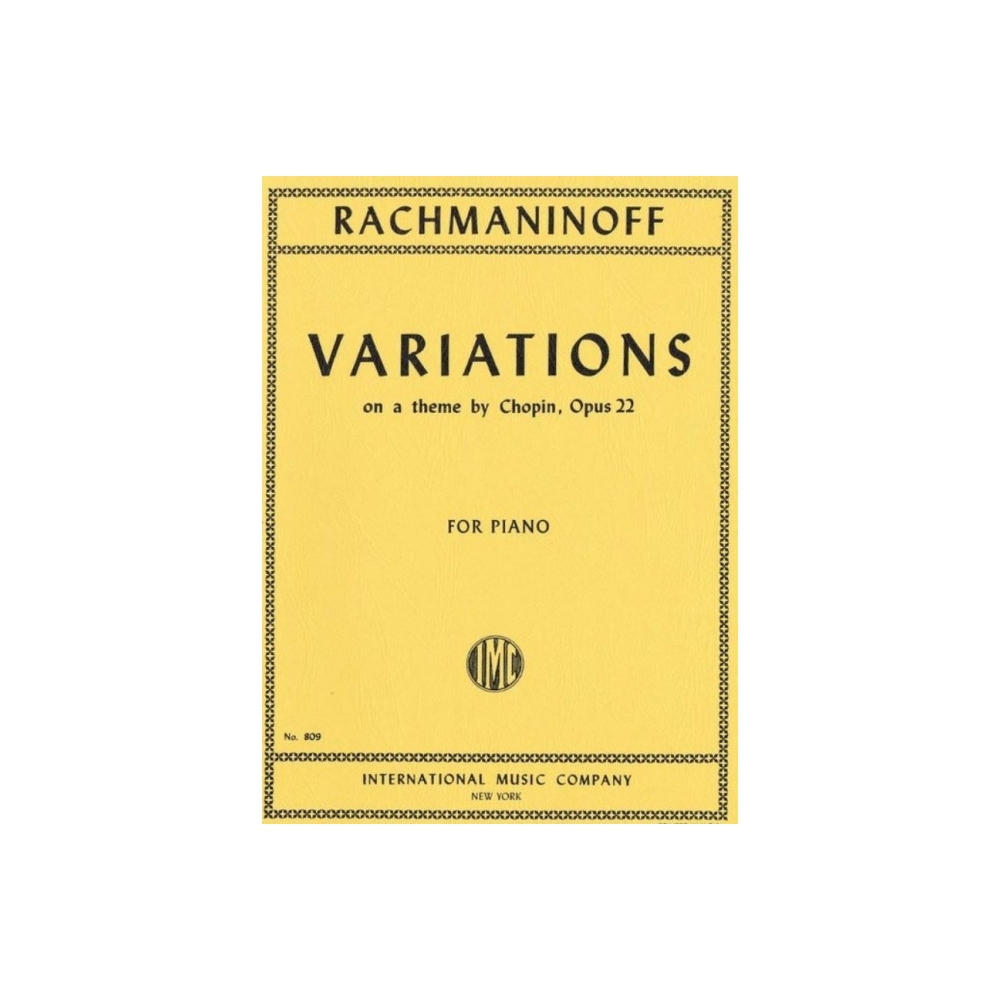 Rachmaninoff, Sergei Wassiljewitsch - Variations on a theme by Chopin op. 22 