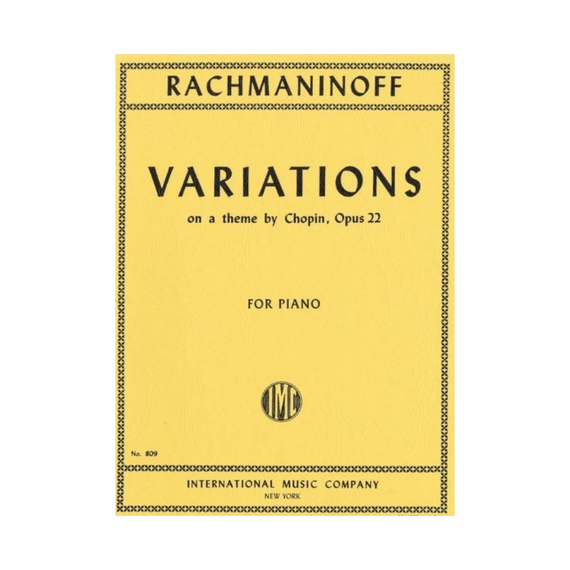 Rachmaninoff, Sergei Wassiljewitsch - Variations on a theme by Chopin op. 22 