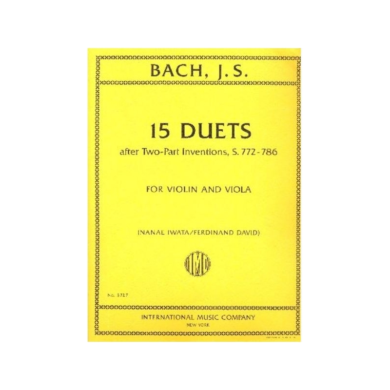 Bach, J.S - 15 Duets BWV772-786