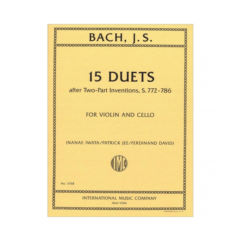Bach, J.S - 15 Duets BWV772-786
