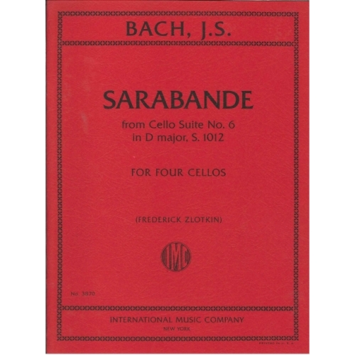 Bach, J.S - Sarabande BWV1012 