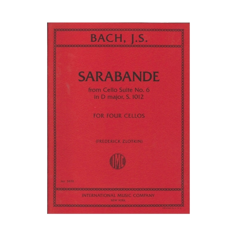 Bach, J.S - Sarabande BWV1012