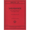Bach, J.S - Sarabande BWV1012 