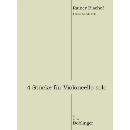 Rainer Bischof - 4 Stücke...