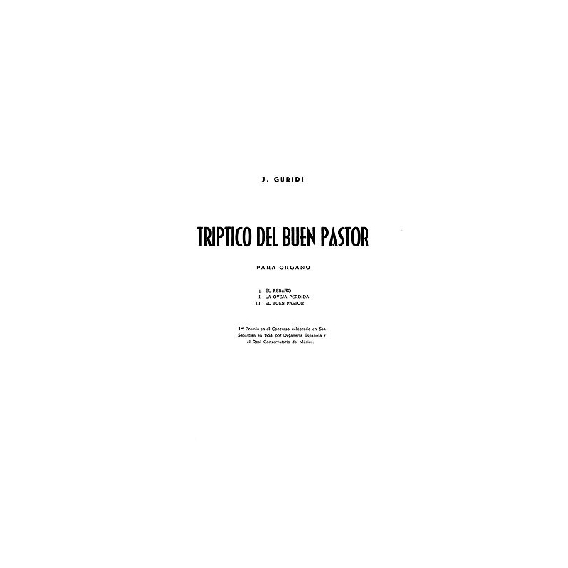 Guridi, Jesus - Triptico Del Buen Pastor