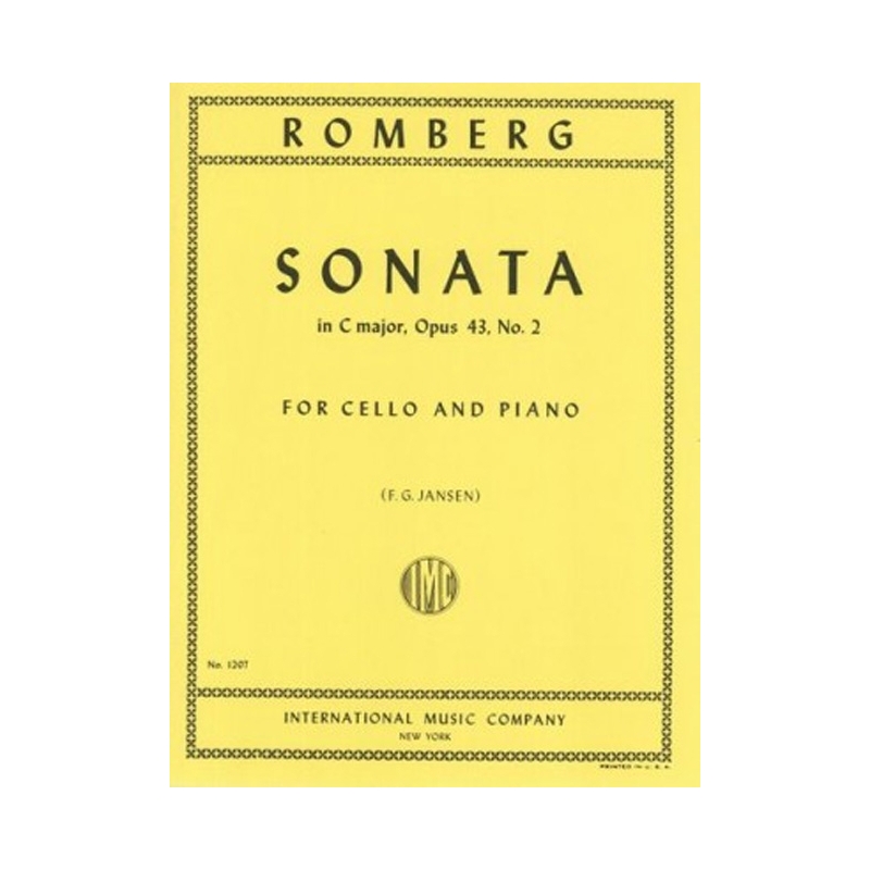 Romberg, Bernhard - CELLO SONATA C Major Op.43 No.2