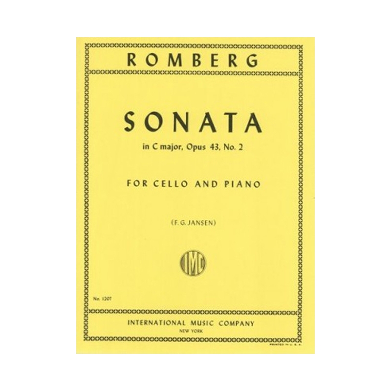 Romberg, Bernhard - CELLO SONATA C Maj Op.43 No.2