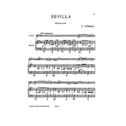 Isaac Albeniz: Sevilla-Sevillanas (Violin And Piano)