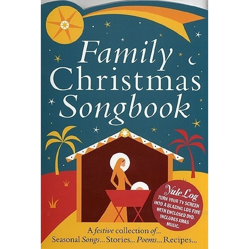 Family Christmas Colour Songbook + Yule Log DVD