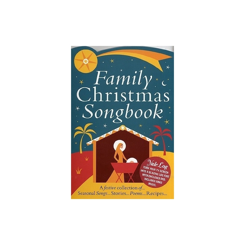 Family Christmas Colour Songbook + Yule Log DVD