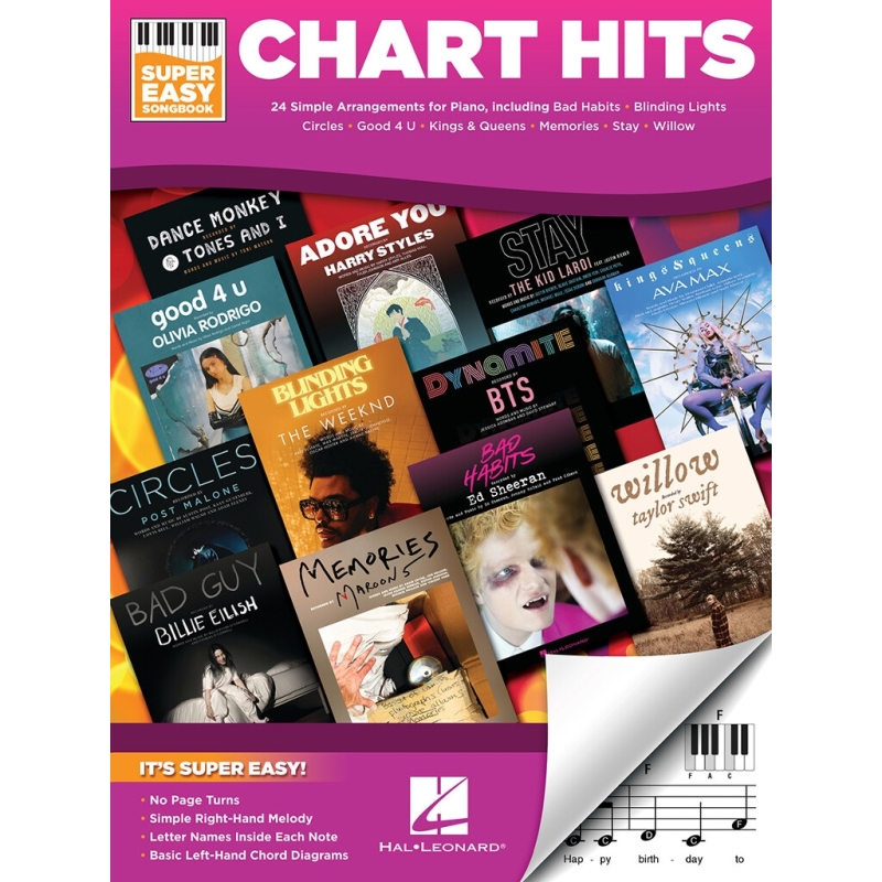 Chart Hits – Super Easy Songbook for Piano