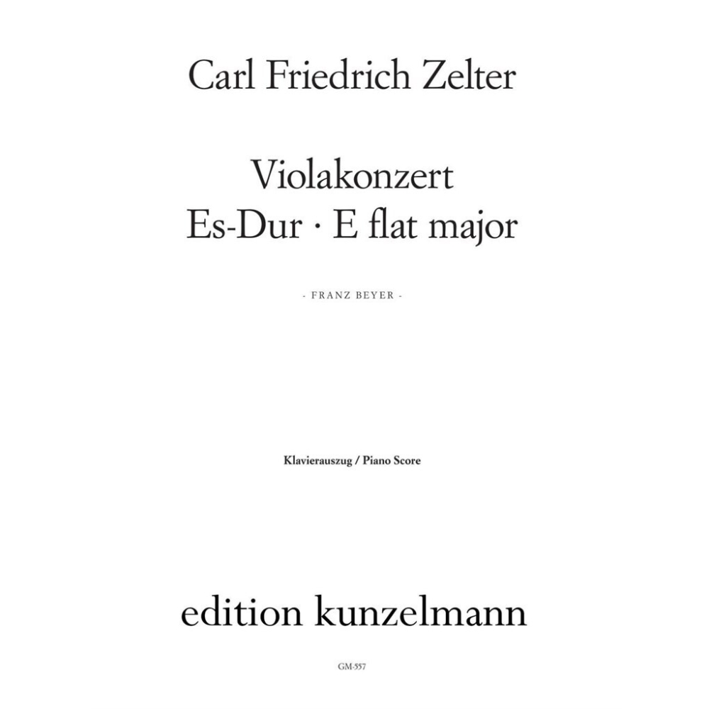 Zelter, Carl Friedrich - Concerto for Viola in E flat