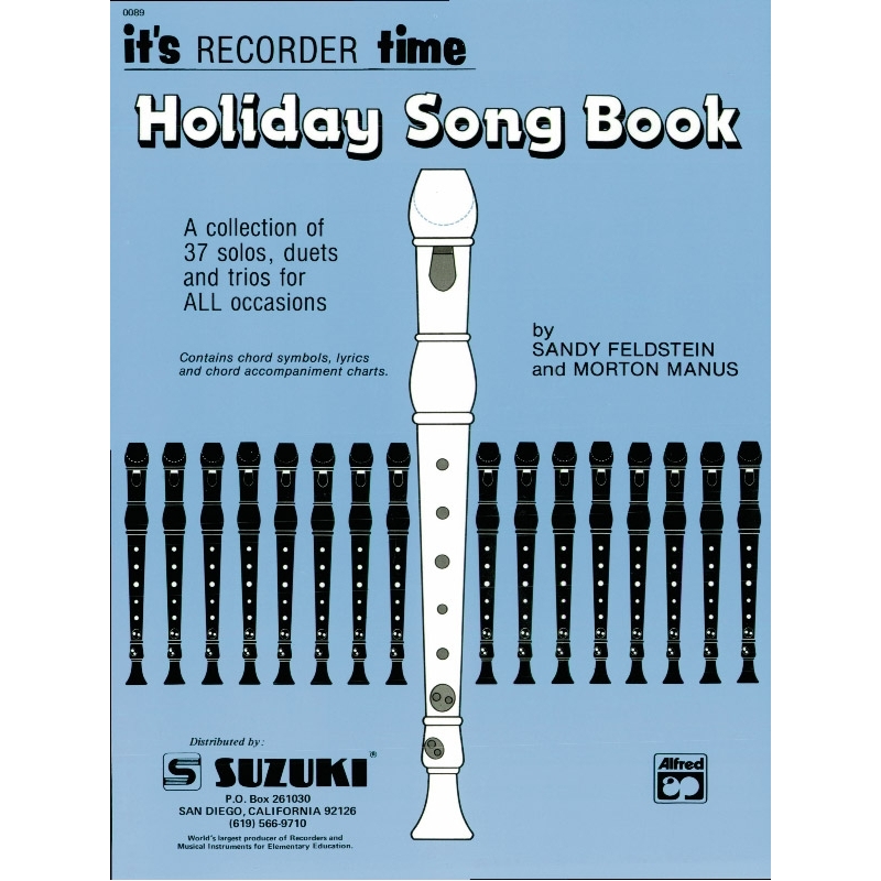 Recorder Holiday Songbook (Suzuki Corp. Edition)