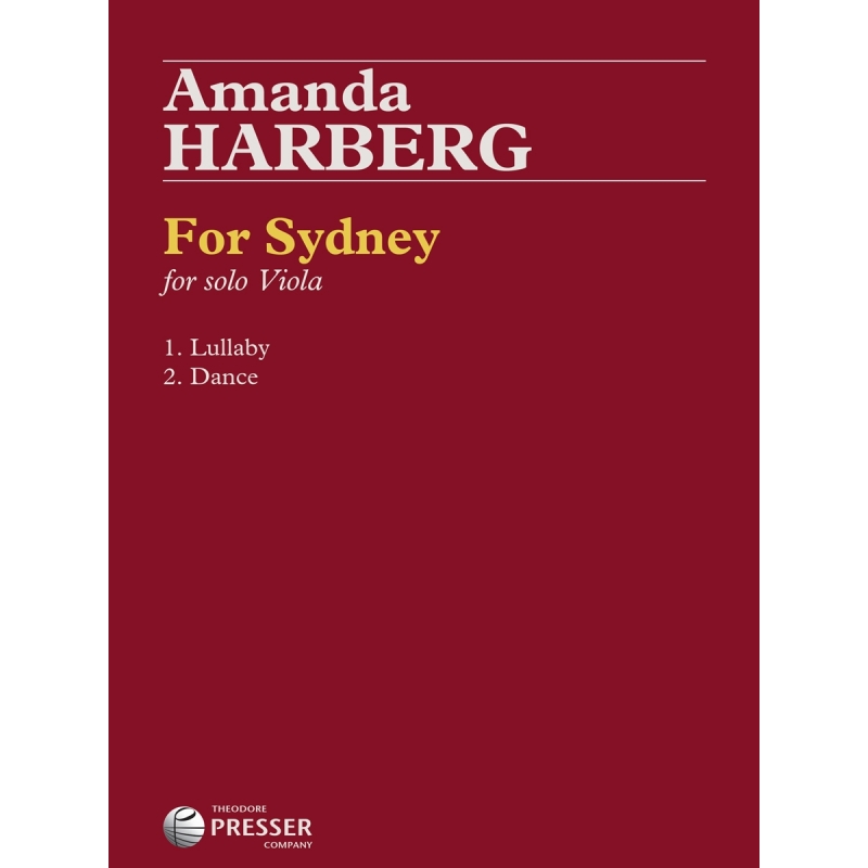 Barbers, Amanda - For Sydney: for Solo Viola