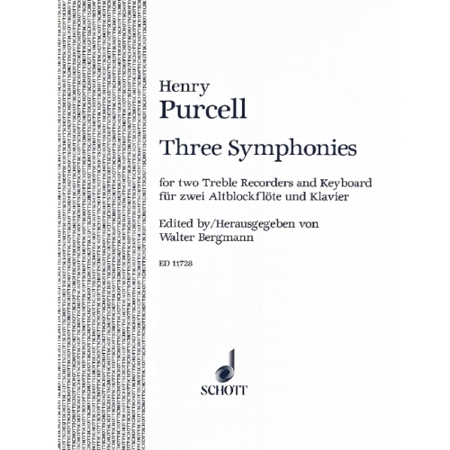 Purcell, Henry - 3 Symphonies 