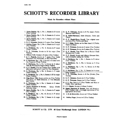 Mattheson, Johann - Sonata...