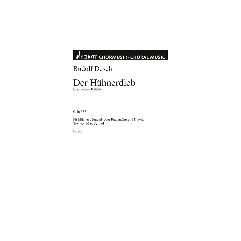 Desch, Rudolf - Der Hühnerdieb 