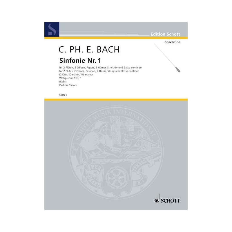 Bach, Carl Philipp Emanuel - Symphony No. 1 Wq 183/1 