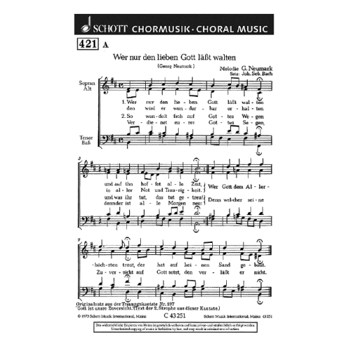 Bach, J.S - Wer nur den...