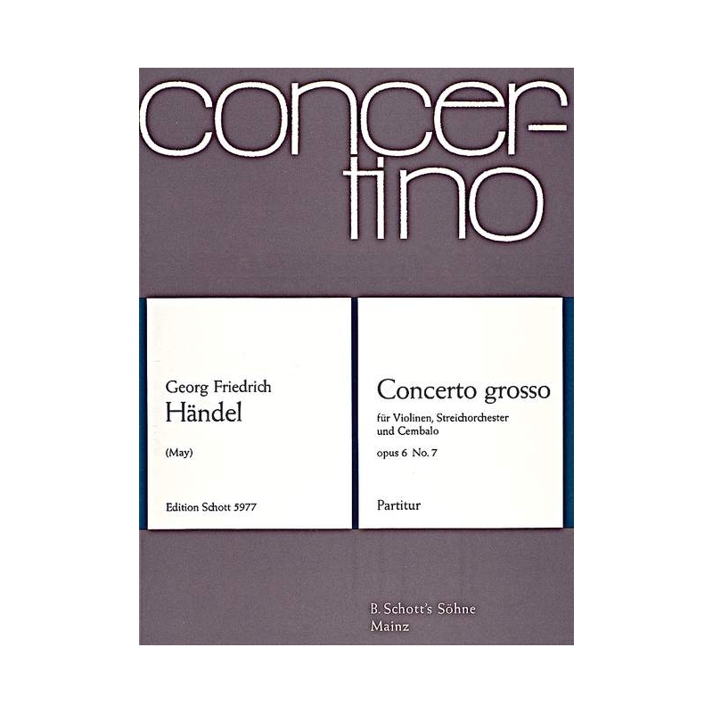 Handel, George Frideric - Concerto grosso op. 6 HWV 325