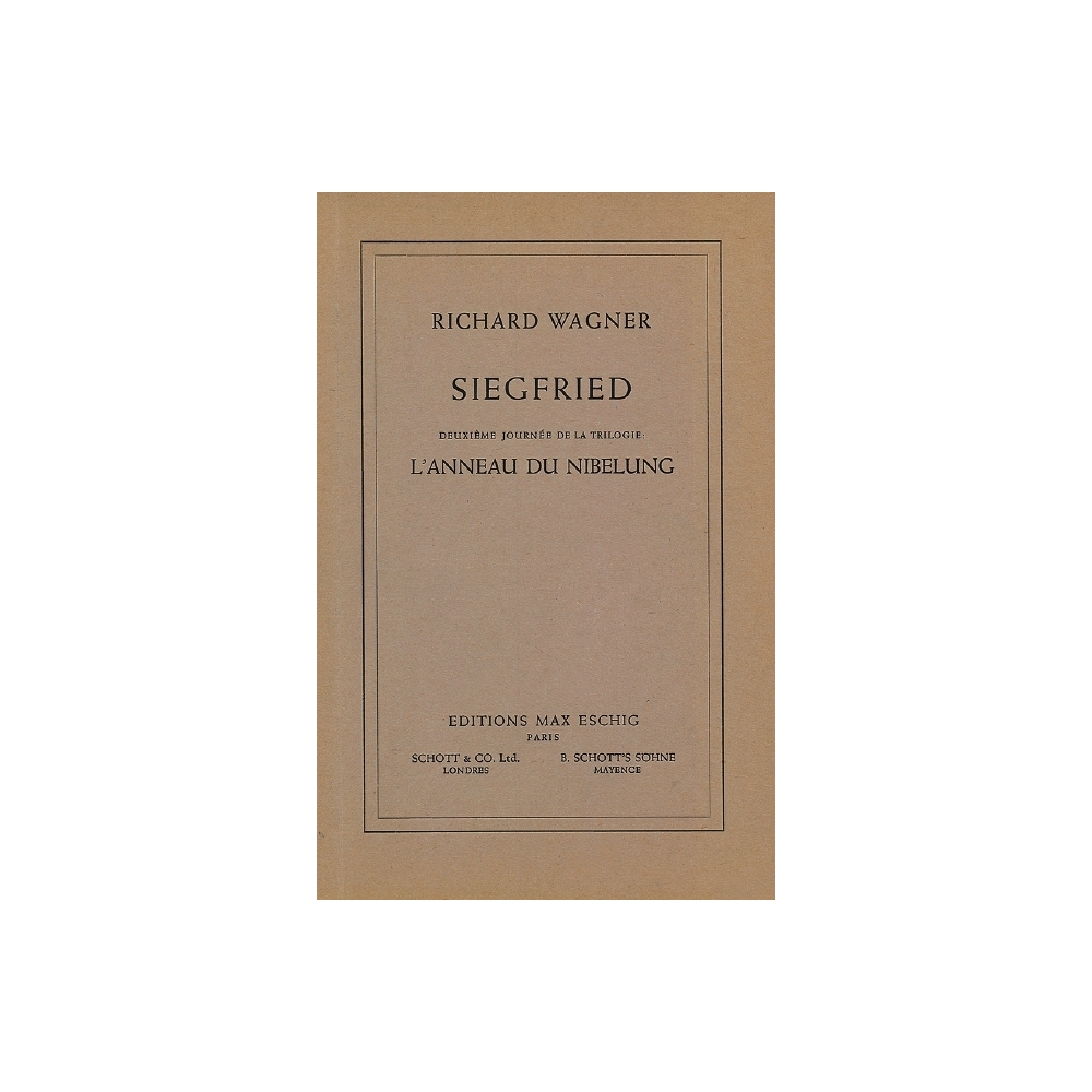 Wagner, Richard - Siegfried WWV 86 C 