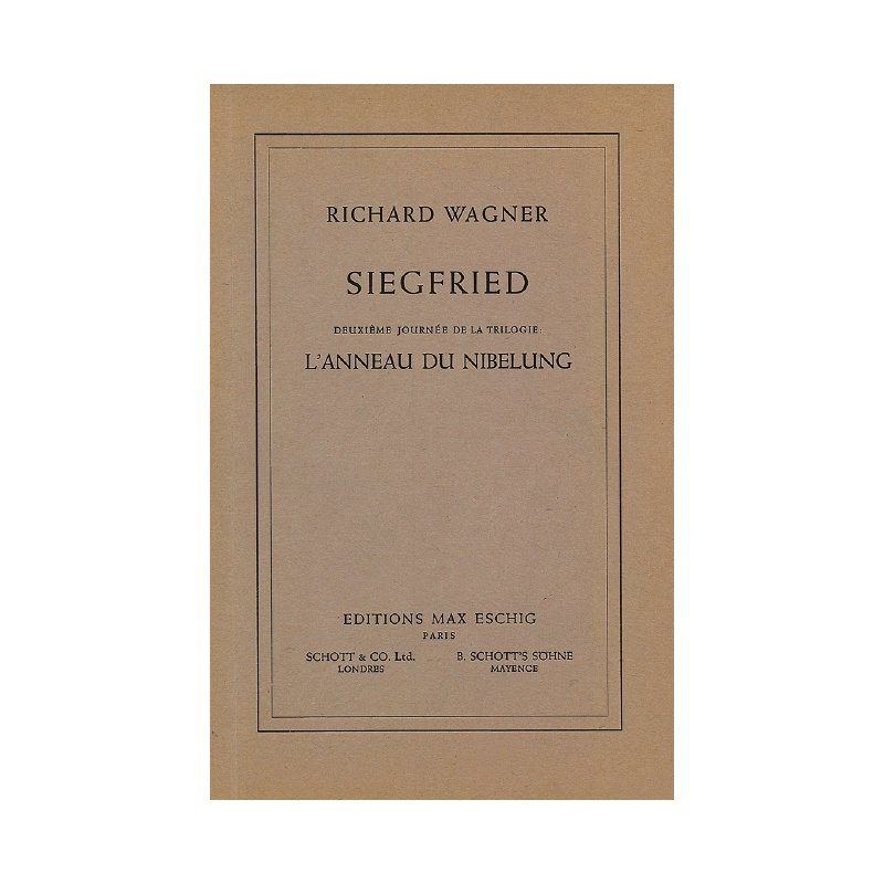 Wagner, Richard - Siegfried WWV 86 C 