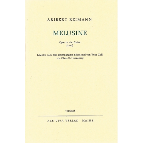 Reimann, Aribert - Melusine 