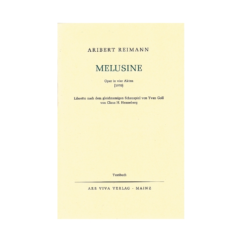 Reimann, Aribert - Melusine 