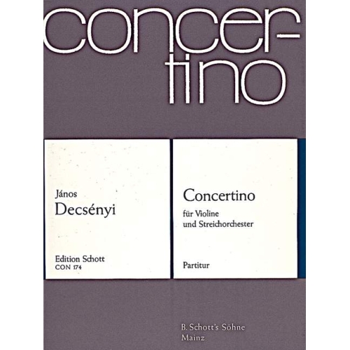 Decsényi, János - Concertino 