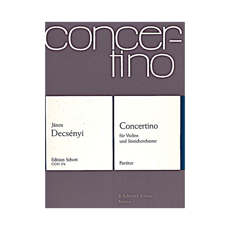 Decsényi, János - Concertino
