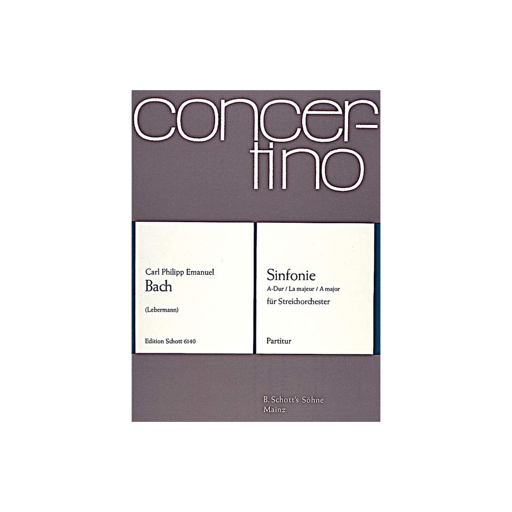 Bach, Carl Philipp Emanuel - Sinfonie A Major Wq 182/4 