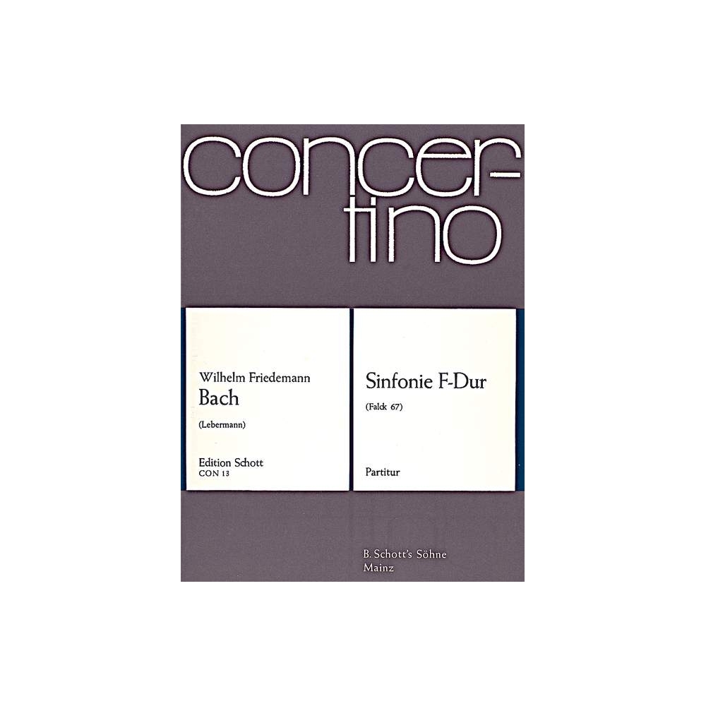 Bach, Wilhelm Friedemann - Sinfonie F Major Falck 67 