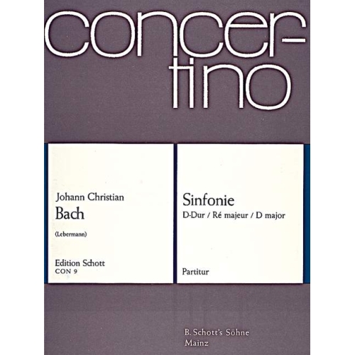 Bach, J.C - Sinfonie D Major 