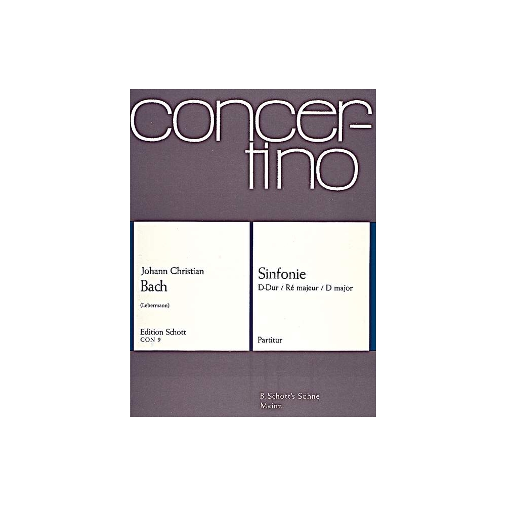 Bach, J.C - Sinfonie D Major 