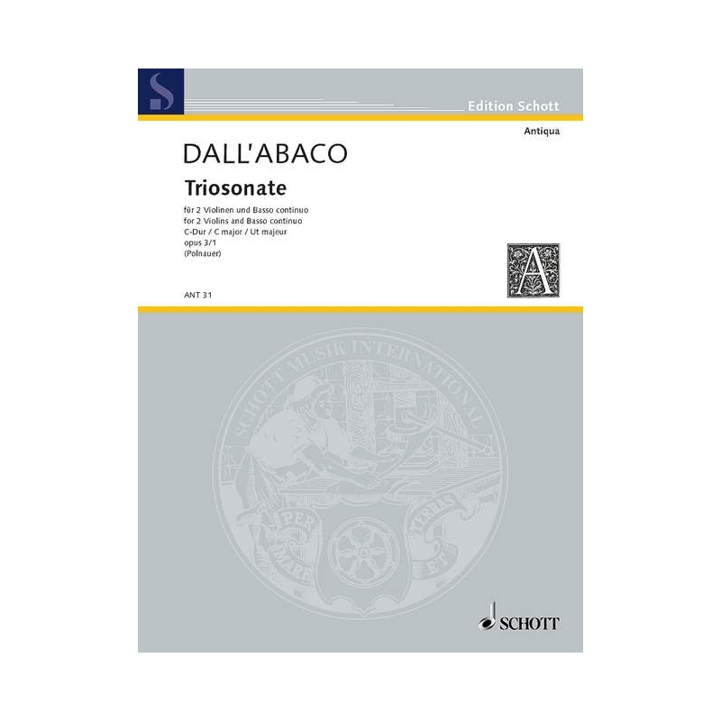 Dall'Abaco, Evaristo Felice - Triosonata C Major op. 3/1 