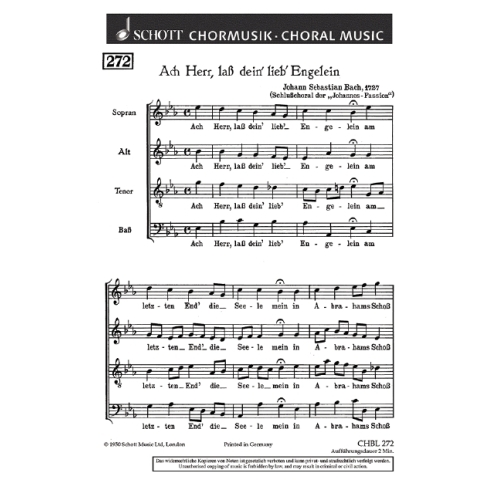 Bach, J.S - Ach Herr, lass...