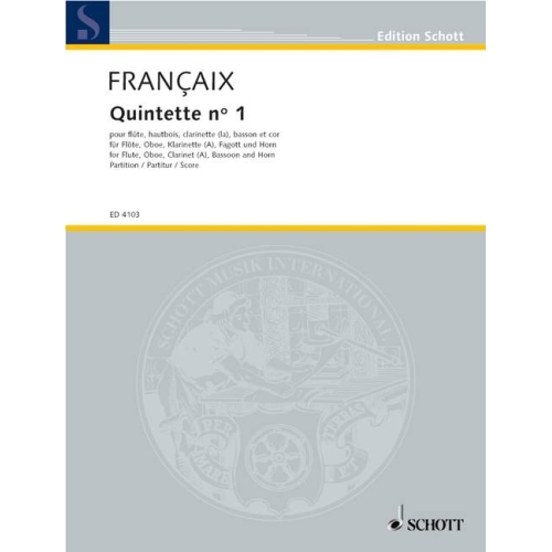 Françaix, Jean - Quintet No. 1
