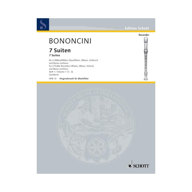 Bononcini, Giovanni Battista - Seven Suites