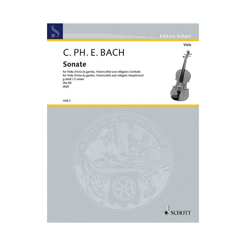 Bach, Carl Philipp Emanuel - Sonata G Minor Wq88 