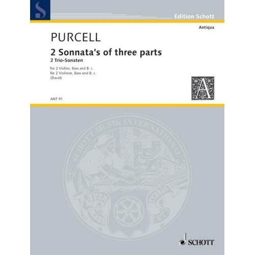 Purcell, Henry - 2 Sonatas of three parts 