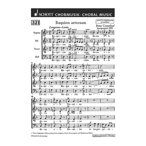 Cornelius, Peter - Requiem...