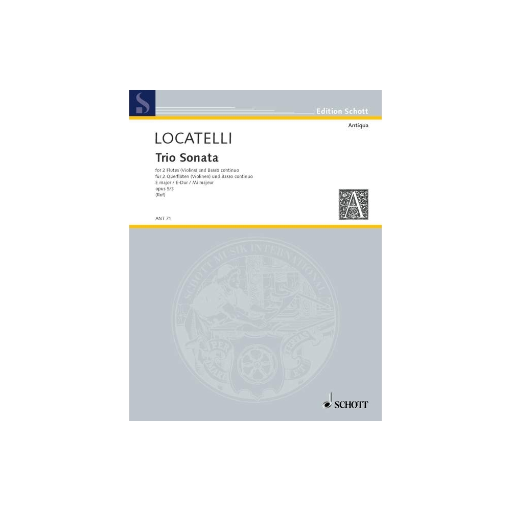Locatelli, Pietro Antonio - Trio Sonata E major op. 5/3 