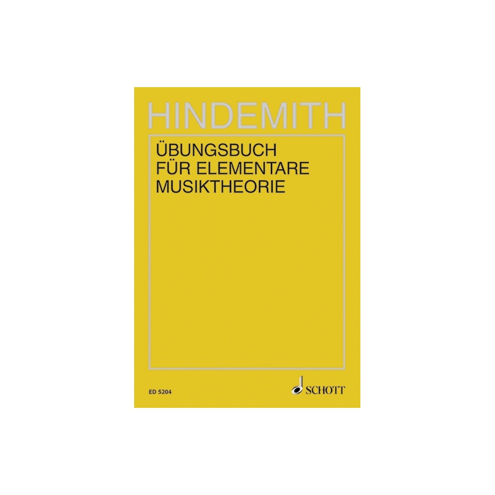 Hindemith, Paul - Übungsbuch für elementare Musiktheorie 