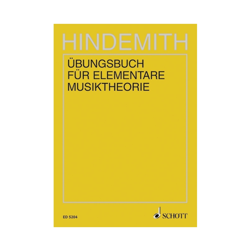 Hindemith, Paul - Übungsbuch für elementare Musiktheorie 