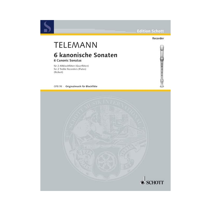 Telemann, Georg Philipp - 6 Canonic Sonatas 